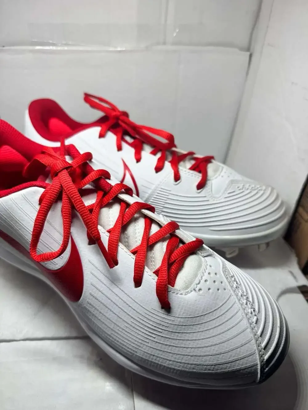 Nike Lunar Hyperdiamond 3 Pro Women's Metal Softball Cleats Wt University Red